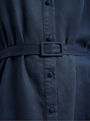 French Connection Blue Andrea Lyocell Shirt Dress - Image 3 of 3