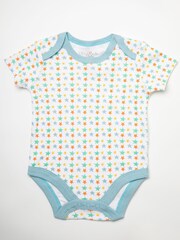 Little Gent Baby Blue Jungle Animal Print 100% Cotton  6 Piece Gift Set - Image 2 of 6
