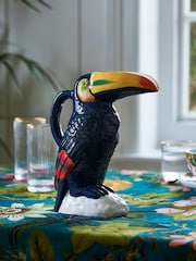 Clarke & Clarke Multi Toucan Ceramic Jug - Image 1 of 4