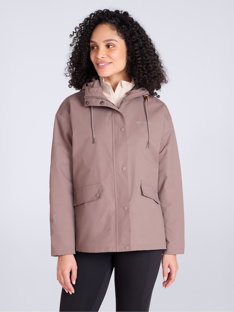 Mountain Warehouse Brown Misty Waterproof Jacket - Image 1 of 4 Mountain Warehouse Brown Misty Waterproof Jacket - Image 1 of 4