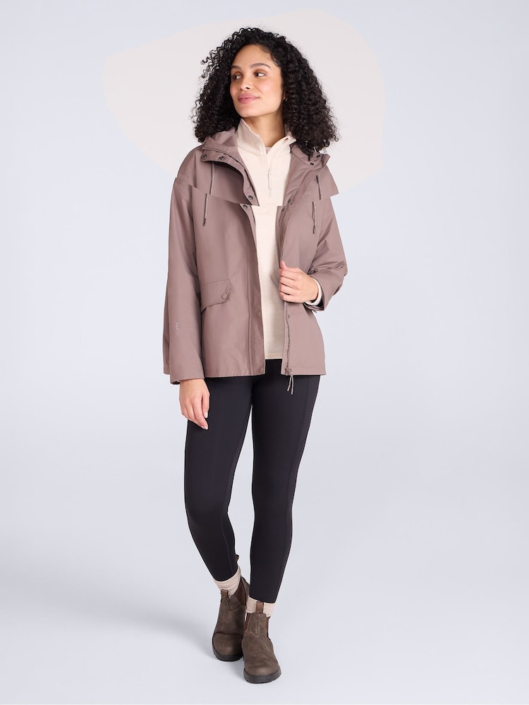 Mountain Warehouse Brown Misty Waterproof Jacket - Image 2 of 4 Mountain Warehouse Brown Misty Waterproof Jacket - Image 2 of 4