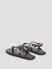 Hush Red Leona Rope Sandals - Image 5 of 7