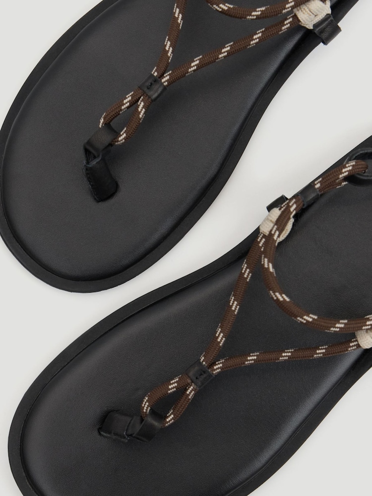 Hush Red Leona Rope Sandals - Image 7 of 7