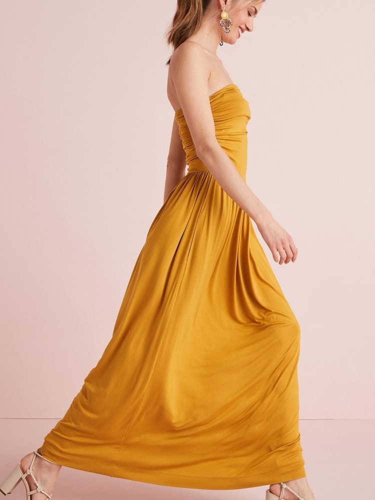 Ockergelb - Maxikleid mit Bandeau-Schlauchtop - Bild 2 von 4 Ockergelb - Maxikleid mit Bandeau-Schlauchtop - Bild 2 von 4
