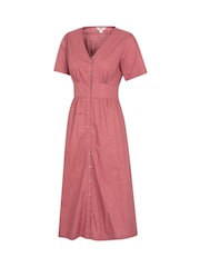 Mountain Warehouse Pink Riviera Button Through Womens UV Midi Dress - Image 2 of 5