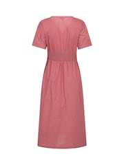 Mountain Warehouse Pink Riviera Button Through Womens UV Midi Dress - Image 3 of 5