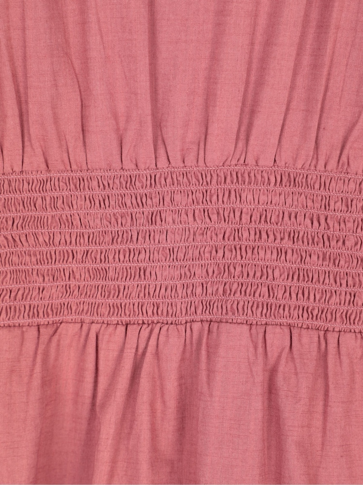 Mountain Warehouse Pink Riviera Button Through Womens UV Midi Dress - Image 5 of 5 Mountain Warehouse Pink Riviera Button Through Womens UV Midi Dress - Image 5 of 5