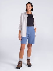 Mountain Warehouse Blue Nova Water Resistant Quick Drying UV Hiking Shorts - Image 2 of 9