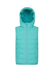 Mountain Warehouse Blue Rocko Kids Water Resistant Hooded Padded Jacket - Image 1 of 4