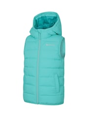Mountain Warehouse Blue Rocko Kids Water Resistant Hooded Padded Jacket - Image 2 of 4
