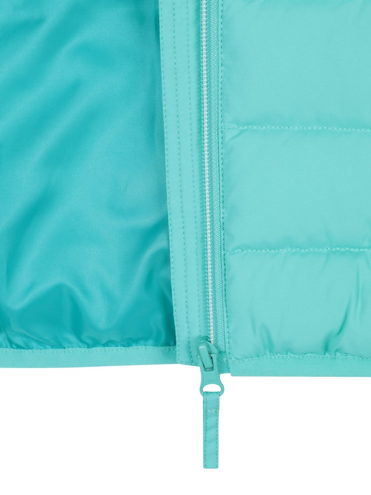 Mountain Warehouse Blue Rocko Kids Water Resistant Hooded Padded Jacket - Image 4 of 4