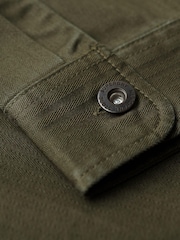 Superdry Green Merchant Herringbone Overshirt - Image 6 of 6