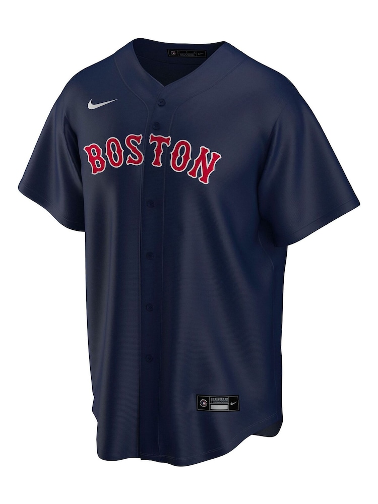 Nike Navy Blue Boston Red Sox Official Replica Alternate Jersey - Image 2 of 3