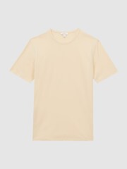 Reiss Lemon Melrose Garment Dye Crew Neck T-Shirt - Image 2 of 5