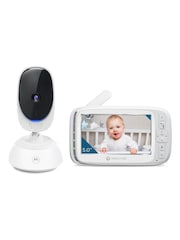 Motorola White VM75 5inch Video Pan and Tilt Baby Monitor - Image 1 of 5