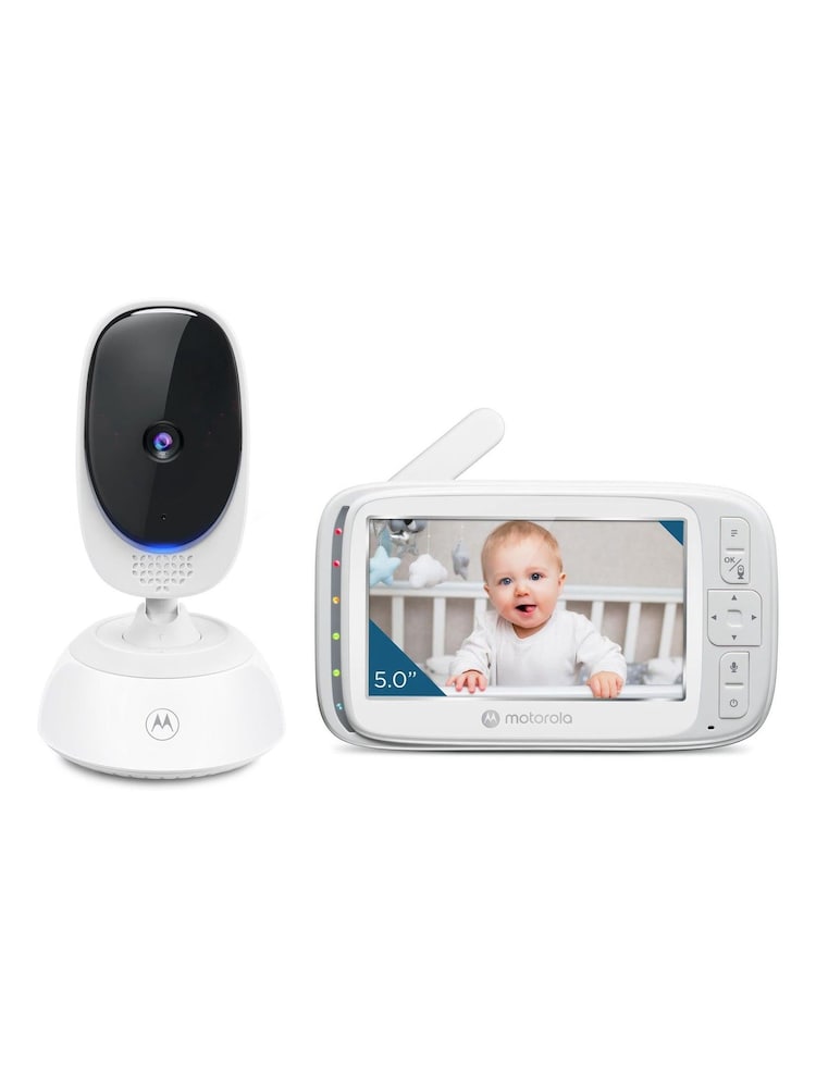 Motorola White VM75 5inch Video Pan and Tilt Baby Monitor - Image 1 of 5 Motorola White VM75 5inch Video Pan and Tilt Baby Monitor - Image 1 of 5
