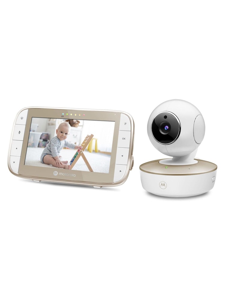Motorola White VM50G 5inch Video Pan and Tilt Baby Monitor - Image 2 of 5 Motorola White VM50G 5inch Video Pan and Tilt Baby Monitor - Image 2 of 5
