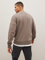 Light Brown Utility Crew Sweatshirt - Image 2 of 7