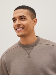 Light Brown Utility Crew Sweatshirt - Image 5 of 7