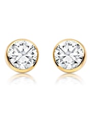 Beaverbrooks 9ct Gold Cubic Zirconia Stud Earrings - Image 1 of 3