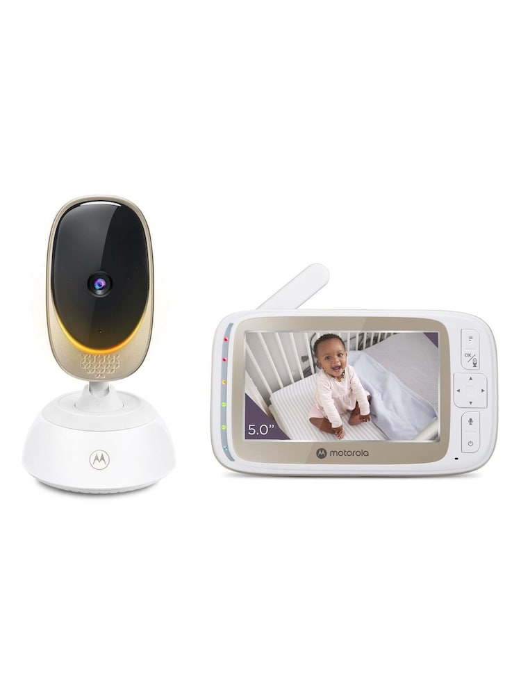 Motorola White VM85 5inch Video Smart Baby Monitor - Image 2 of 6 Motorola White VM85 5inch Video Smart Baby Monitor - Image 2 of 6