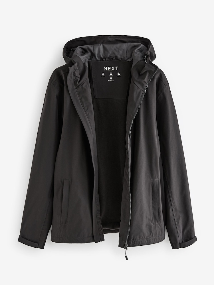 Black Waterproof Hooded Jacket - Image 11 of 14