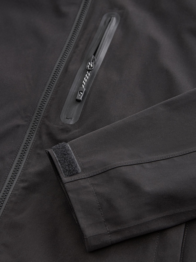 Black Waterproof Hooded Jacket - Image 12 of 14