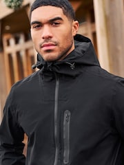 Black Waterproof Hooded Jacket - Image 6 of 14