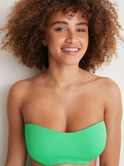 Green Bandeau Top Bella DD+ Bikini Top - Image 3 of 4