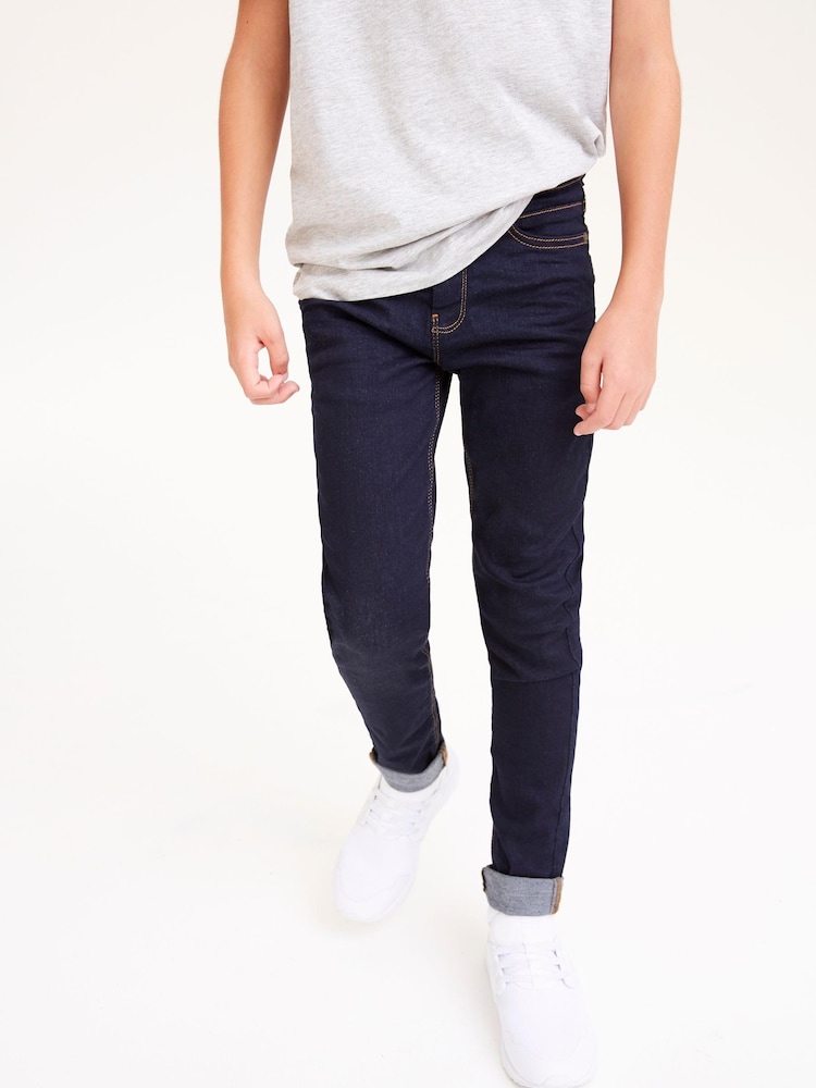 Rinse Skinny Fit Mega Stretch Adjustable Waist Jeans (3-16yrs) - Image 1 of 6