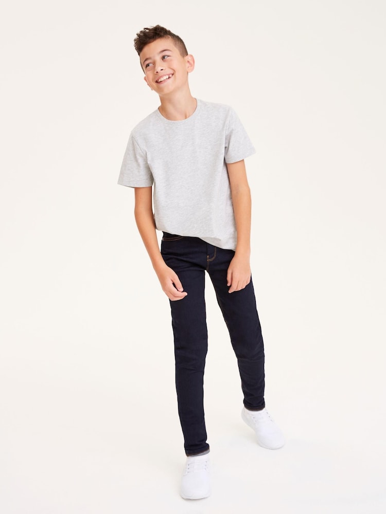 Rinse Skinny Fit Mega Stretch Adjustable Waist Jeans (3-16yrs) - Image 2 of 6