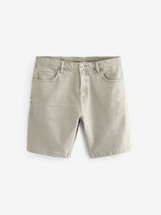 Stone Garment Dye Denim Shorts - Image 5 of 8