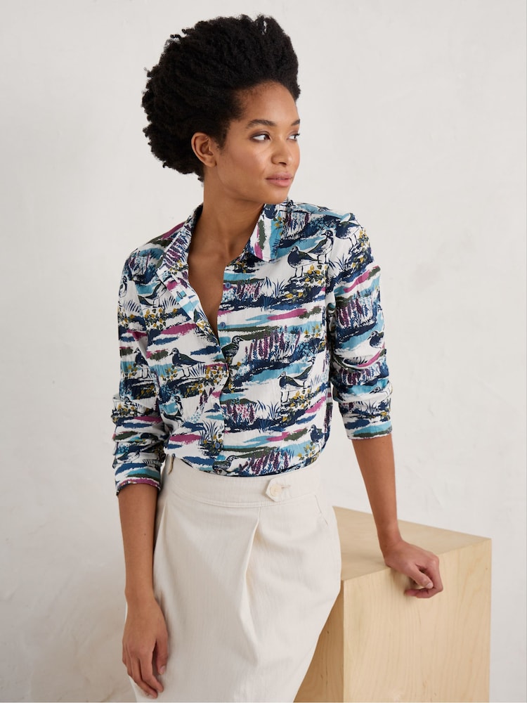 Seasalt Cornwall Blue Larissa Shirt - Image 1 of 5