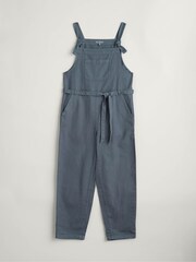 Seasalt Cornwall Grey Heather Bell Tie Strap Jumpsuit - Image 4 of 5