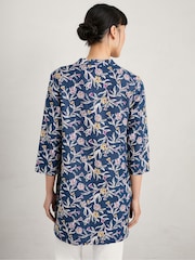 Seasalt Cornwall Blue Curves Flow Tunic - Image 2 of 5