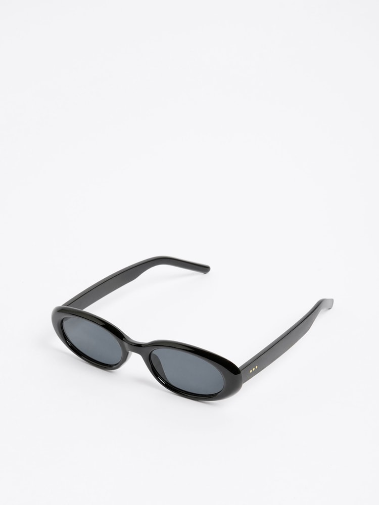 Friends Like These Black 2 Pack Round Slim Sunglasses - Image 2 of 8 Friends Like These Black 2 Pack Round Slim Sunglasses - Image 2 of 8