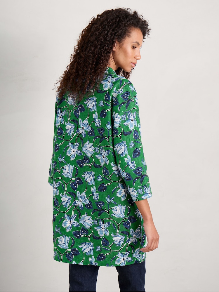 Seasalt Cornwall Green Curves Flow Tunic - Image 2 of 5