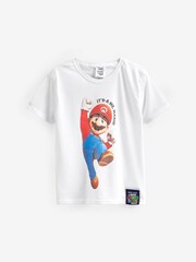 Character White Character Super Mario 100% Cotton White T-Shirt - Image 3 of 5