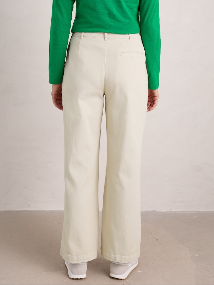 Seasalt Cornwall Natural Hannafore View Trousers - Image 2 of 5 Seasalt Cornwall Natural Hannafore View Trousers - Image 2 of 5