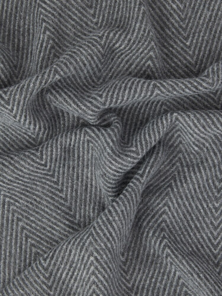 Siva Herringbone - Tkana ruta Signature - Slika 3 iz 3