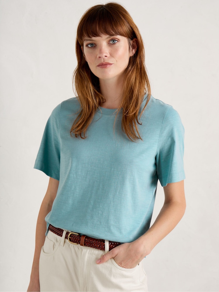 Seasalt Cornwall Light Blue Copseland T-Shirt - Image 1 of 5