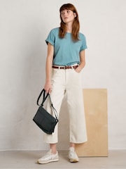 Seasalt Cornwall Light Blue Copseland T-Shirt - Image 3 of 5