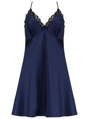 Pour Moi Blue Dusk Satin Lace Chemise - Image 3 of 4