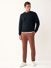 Rust Brown Stretch Chino Trousers - Image 2 of 9