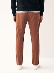 Rust Brown Stretch Chino Trousers - Image 4 of 9