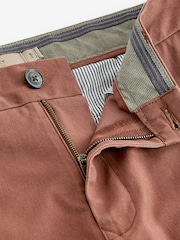 Rust Brown Stretch Chino Trousers - Image 7 of 9