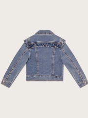 Monsoon Blue Frill Denim Jacket - Image 4 of 8