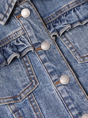 Monsoon Blue Frill Denim Jacket - Image 5 of 8