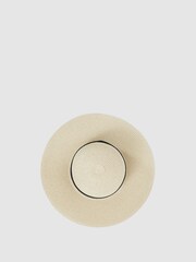 Reiss Natural Lexi Woven Wide Brim Hat - Image 5 of 5