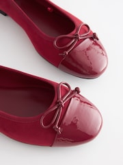 Red Toe Cap Regular/Wide Fit Forever Comfort® Ballerinas Shoes - Image 5 of 6